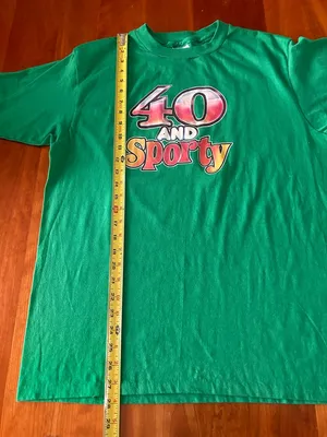 FIRM Vintage 80s single stitch 40 and Sporty Unisex t-shirt size XL thumbnail 9