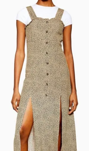 ✨ TOPSHOP animal print button up maxi dress ✨ thumbnail 1