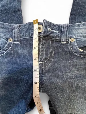 Low Rise Guess Women's Dark Blue Stretch Denim Jeans thumbnail 3