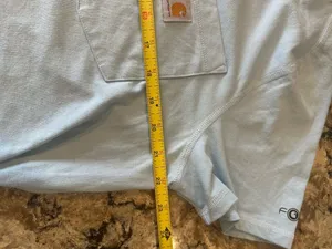 Women’s Carhartt Force Relaxed Fit Pocket T-shirt Light Blue Size XL New thumbnail 5