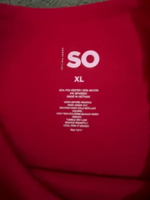 Size XL Red Short Sleeve T Shirt thumbnail 7
