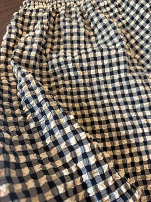 VRG GRL Freda Shorts in Tan/Black Gingham Size Medium - C11-712 thumbnail 6