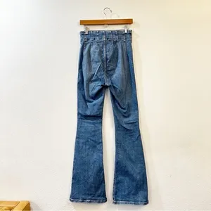 Free People We‎ The Free Jayde High Rise Flare Jeans in Sunburst Blue Size 29 thumbnail 8