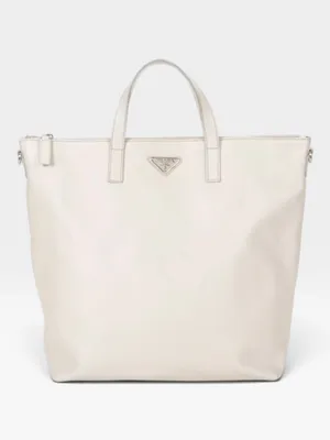 Prada White Saffiano Leather Large Tote Bag Purse WITH COA thumbnail 2