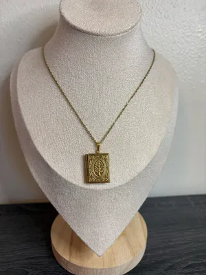 Handmade Gold Book Locket Necklace | Waterproof & Tarnish Resistant thumbnail 2