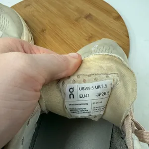 On Running Cloudmonster Sneakers Moon Fawn Beige Athletic Shoes Womens 9.5 thumbnail 10