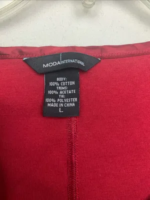 Moda International size large Women's Red Satin-Trim Sleeveless Top corset y2k thumbnail 2