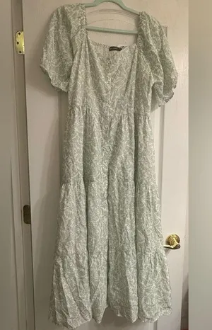 Mikarose ‘The Drew’ Maxi Small Floral Maxi Dress - size XL thumbnail 1