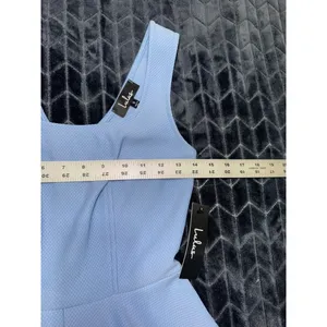 Lulus Home Before Daylight Periwinkle Sleeveless Skater Dress Sz Small NWT thumbnail 8