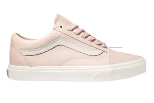 Vans Old Skool Low Top Sneakers in Pale Pink with White Stripe Sneaker Size 8.5 thumbnail 1