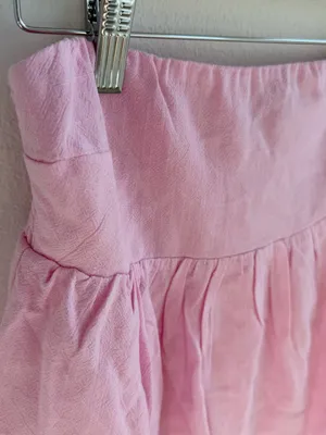 Peppermayo Pink Smocked Mini Skirt XS Ruffle Fairy Coquette thumbnail 4