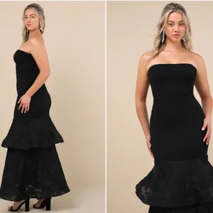 LULUS Prom Chic Wedding Holiday Sexy Elegant Vixen Sophisticated Cocktail Maxi thumbnail 3