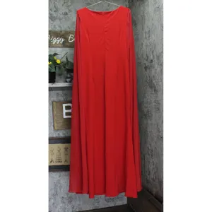 Alex Evenings Womens Cape Sleeve Gown Dress 8160255 Red 16 thumbnail 2