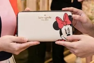 NWT Kate Spade x Disney Minnie Mouse Zip Around Continental Wallet – Rare & Cute thumbnail 1