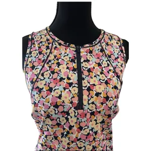 Athleta Floral Court Dress Petite Medium Sleeveless Active Tennis Golf thumbnail 4