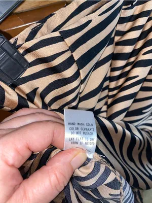 Le Lis Satin Zebra Print Slit Maxi slip Skirt Black Tan Date night Office Siren thumbnail 9