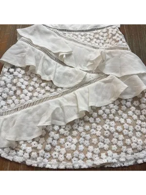 Princess Polly White Floral Strapless Bow Back Mini Dress Size 4 thumbnail 4