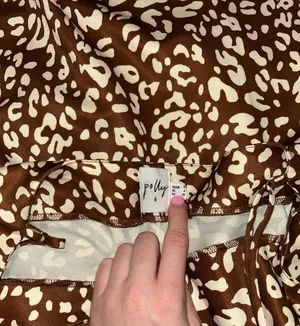 Princess Polly Brown And Cream Speckled Print Wedding Guest Dress thumbnail 10