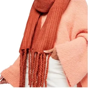 Free People Vibrant Orange Knit Accessory thumbnail 2