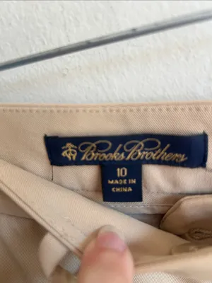 Brooks Brothers Beige Business Casual Preppy Pants Size 10 thumbnail 10