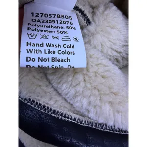 Commense Too Blessed Sherpa Lined Shearling Leather Flight Jacket Womens M Black Size M thumbnail 7