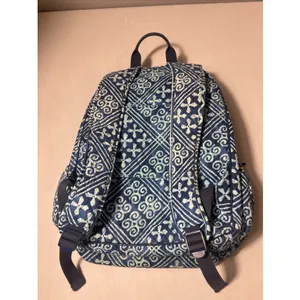 Vera Bradley Cuban Tiles Campus Tech Backpack RETIRED Blue Laptop Compartment thumbnail 2