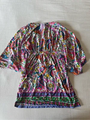 Trina Turk Jungle Beach Resort Swim Cover-Up Dress, size 4 thumbnail 4