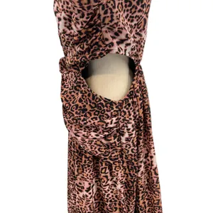 Anthropologie Ranna Gill Dress Midi Leopard‎ Print Cut Out Long Sleeve Size XL thumbnail 8