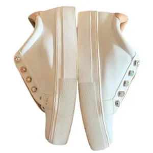 Kurt Geiger London Crystal Embellished Slip-On Sneakers White Blush Pink EU 38.5 thumbnail 9