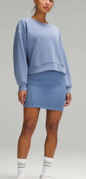 **NWT Lululemon Scuba High-Rise Mini Skirt | Oasis Blue | Size Medium **‎ thumbnail 1