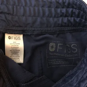 Figs Zamora Jogger Scrub Pants Navy Blue Drawstring Pockets S thumbnail 3