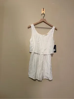 Rokoko White Sleeveless Short Romper Size Small NWT thumbnail 3