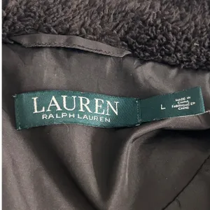 Lauren‎ Ralph Lauren Quilted Puffer Jacket Large Aviator Rebel Faux Fur thumbnail 7