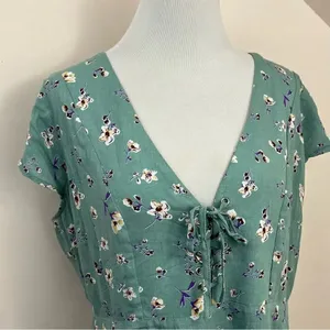 Showpo Secret Cure Mini Dress Mint floral 14 thumbnail 3
