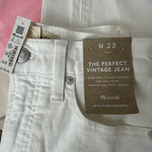 Madewell The Perfect Vintage Jean Tile White High Rise Classic Mom US 23 NWT thumbnail 11
