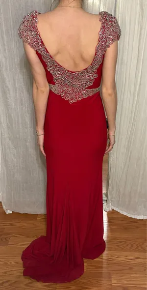 May Queen Couture Formal Pageant or Prom Red Size 4 thumbnail 2