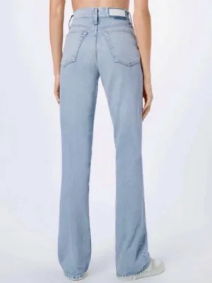 ReDone Jeans Size 24 Light Worn‎ 70s Bootcut Distressed Button Fly Flare Capsule thumbnail 2