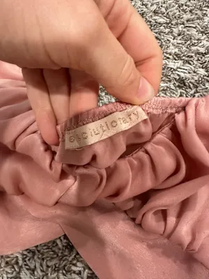 Nordstrom long sleeve satin crop top thumbnail 2