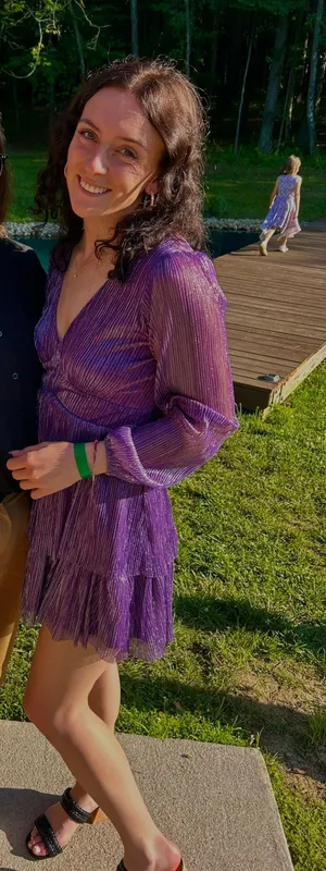 Purple Long Sleeve Dress thumbnail 2