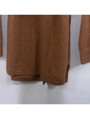 J.Crew Women’s Merino Wool Blend Belted Cardigan Sweater Size M Brown Longline thumbnail 11