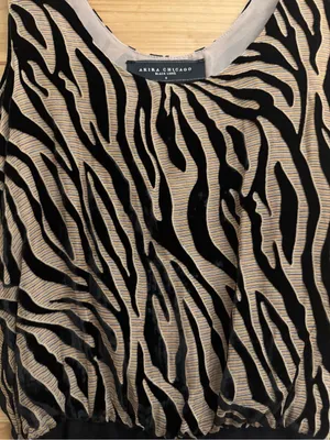 Akira Chicago Black Label Small Zebra Stripe Print Blouson Tank Mini Dress Club thumbnail 5