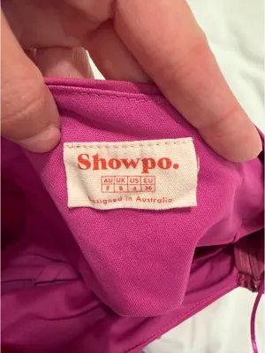 Showpo Pink One-Shoulder Dress thumbnail 3