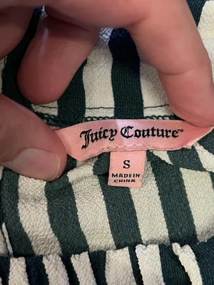 Juicy Couture Dress Womens Small Blue Stripe Belted Sleeveless Shift Nautical thumbnail 12