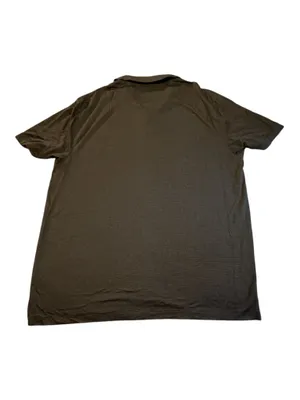 Van Heusen Men's Short Sleeve Golf Polo Shirt Black / Charcoal Grey Pocket XL thumbnail 2