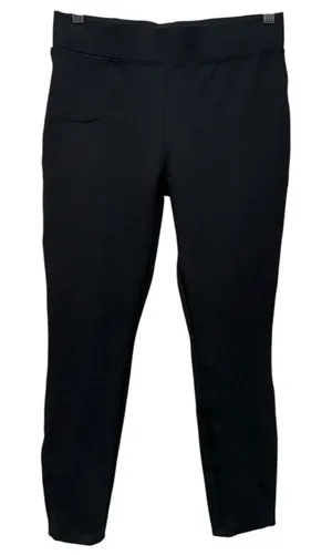 Quince Women Ultra Stretch Ponte Straight Leg Pants Sz M Pull‎ On Black thumbnail 1