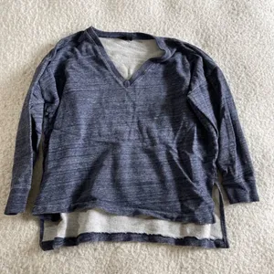J crew blue v‎ neck top L thumbnail 1