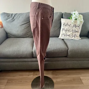 Chocolate Brown Straight Leg Jeans thumbnail 7