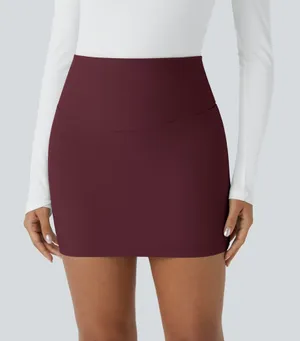 Halara Patitoff Flow High Waisted 2-in-1 Bodycon Mini Skirt XL NWT thumbnail 1