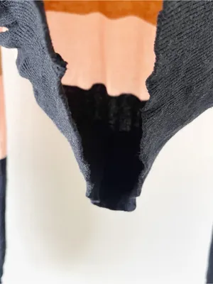 Birds of Paradis by Trovata Cashmere Blend Colorblock Striped Sweater thumbnail 6