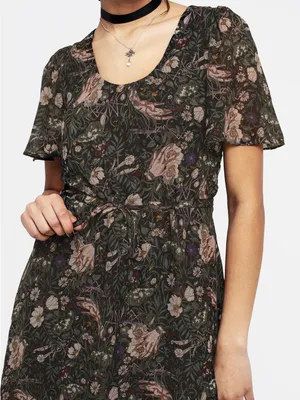 Disturbia Ophelia Chiffon Midaxi Dress Womens Size 2 thumbnail 4